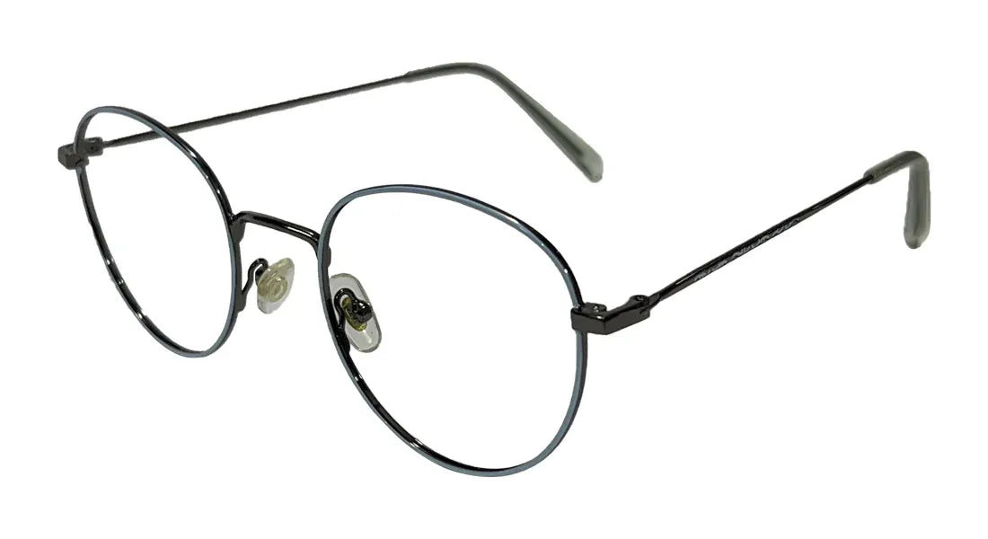 Skyblue Rim Round Eyeglasses - Bombay Optical