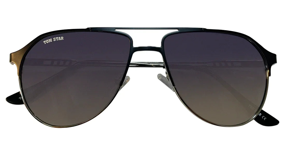 Tom Star Aviator Sunglasses with Blue Lenses - Bombay Optical