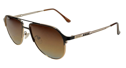 Tom Star Aviator Sunglasses with Brown Lenses