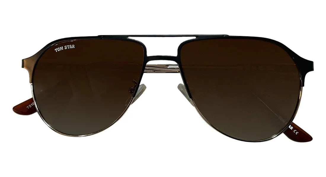 Tom Star Aviator Sunglasses with Brown Lenses - Bombay Optical