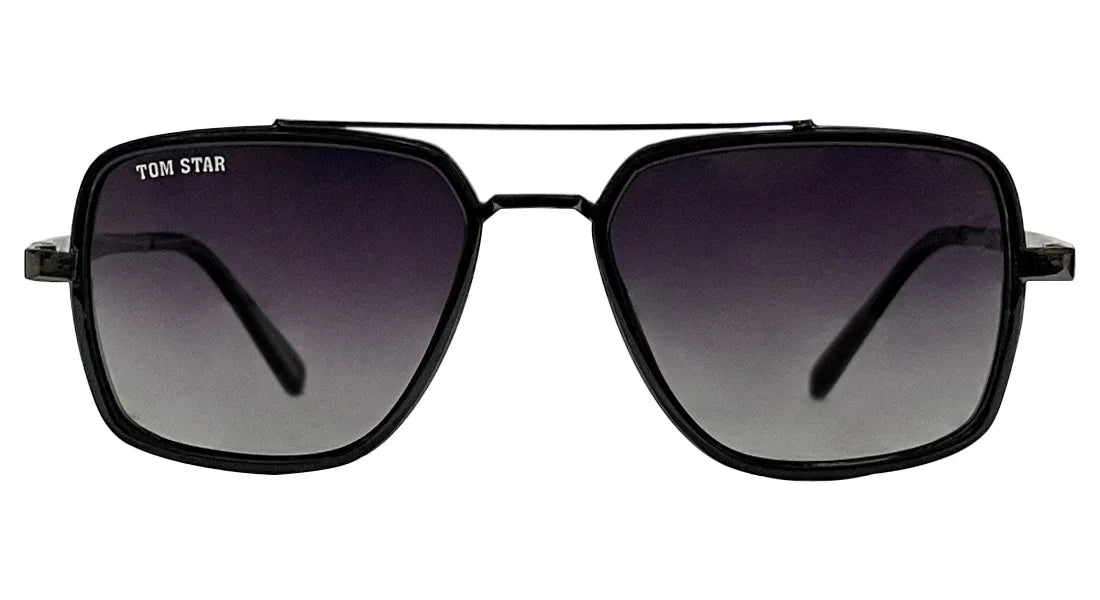 Tom Star Black Square Sunglasses - Bombay Optical