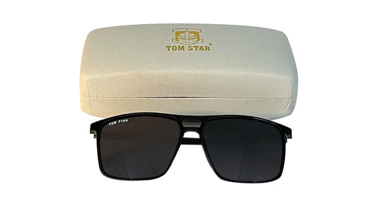 Tom Star Glossy Black Sunglasses