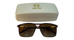 Tom Star Glossy Brown Frame with Brown Lenses Sunglasses