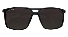 Tom Star Matte Black Frame with Dark Purple Lenses Sunglasses