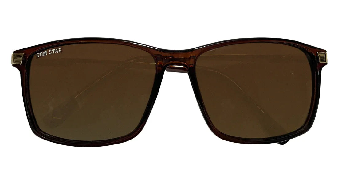 Tom Star Golden Frame Rectangle Sunglasses - Bombay Optical