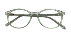 Transparent Green Eyeglasses