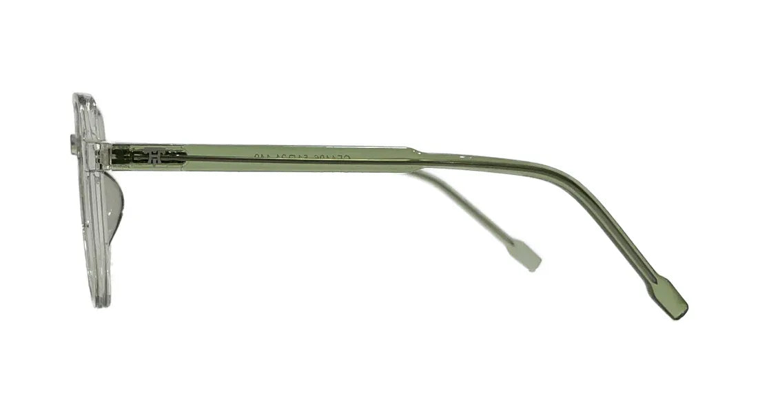 Transparent Grey Round Eyeglasses - Bombay Optical