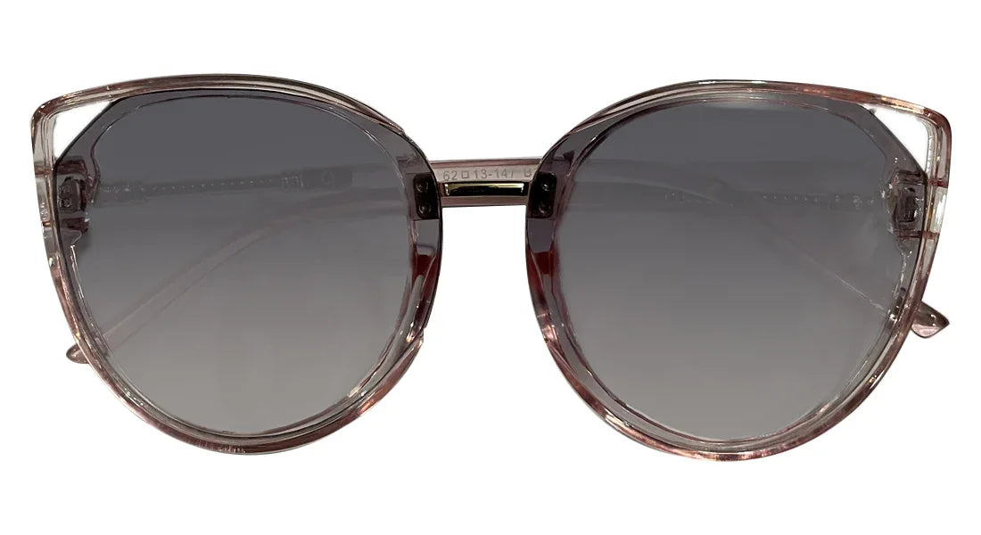 Transparent Pink with Blue Gradient Cateye Sunglasses - Bombay Optical