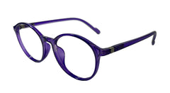 Violet Round Eyeglasses