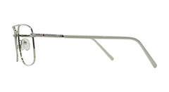 White and Silver Rectangle Eyeglasses