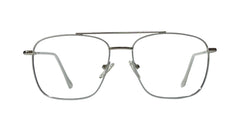 White and Silver Metal Eyeglasses