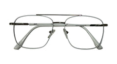 White and Silver Metal Eyeglasses