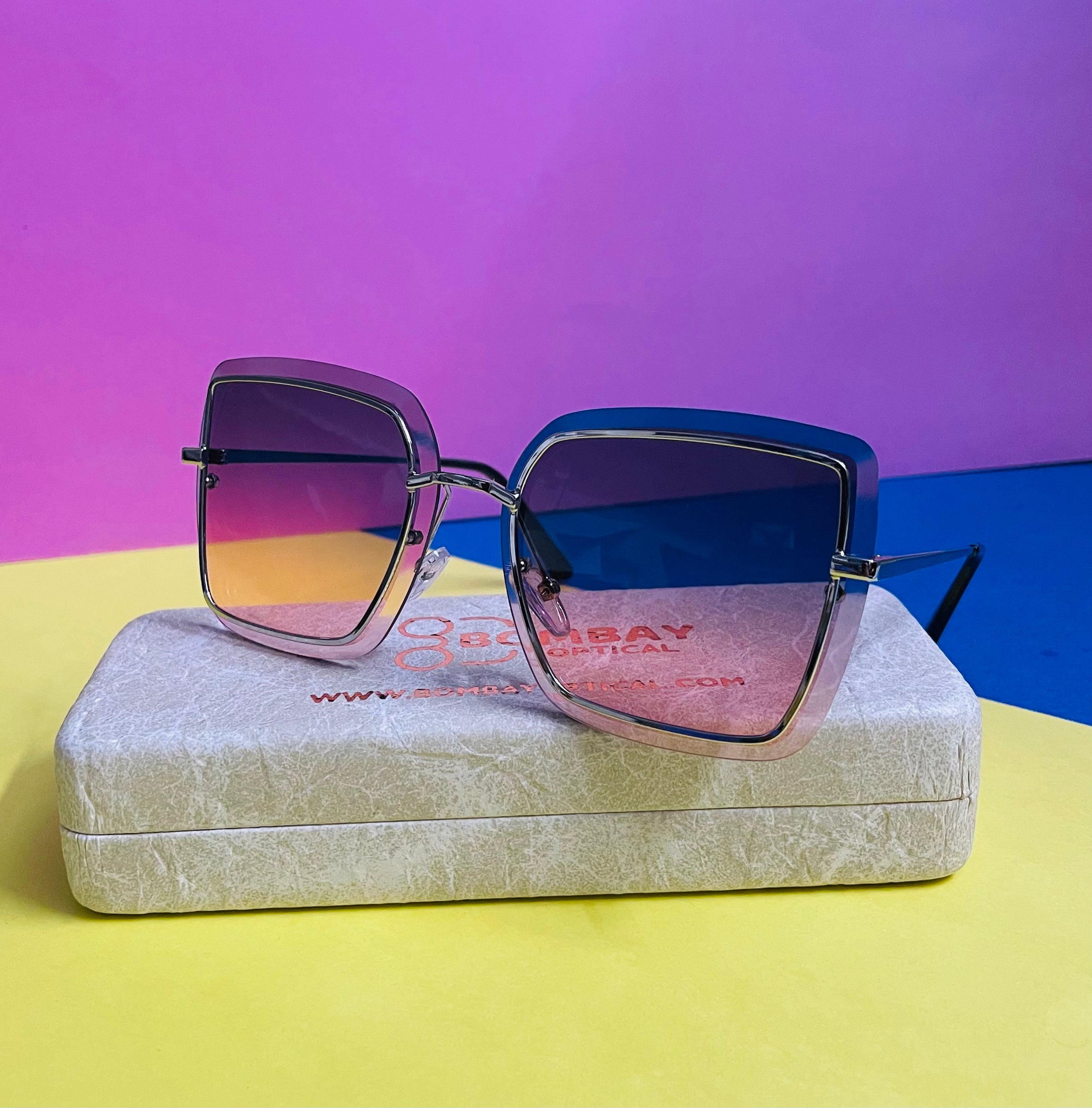 Silver Frame with Two Tone Lenses - Bombay Optical
